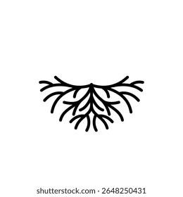 Abstract life root graphic vector illustration logo design template