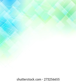 abstract light aqua background with rhombus