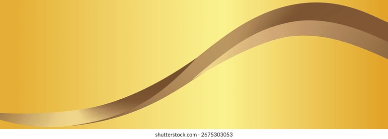 Fondo de luz Abstractas con 3D Golden Wave. eps 10