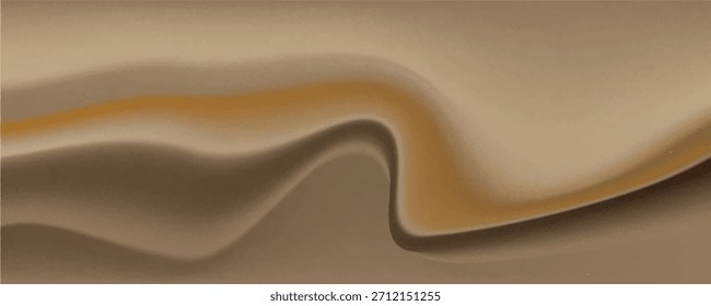 Abstract Light Background with 3D Golden Wave. vector illustrations

