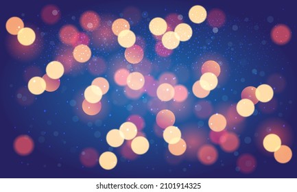 Abstract light background, bokeh light decoration