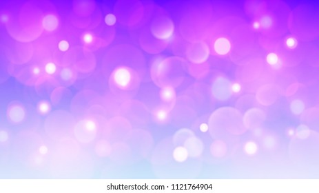 Abstract light background with bokeh effects in purple colors