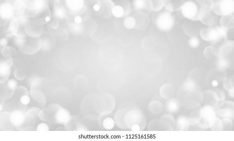Abstract light background with bokeh effects in gray colors
