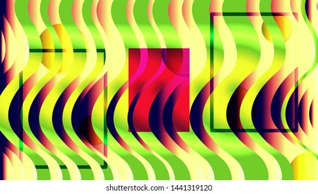 Abstract light background with bright-blue waves stripes and place for text. Vector illustration.