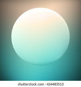 Abstract Light Background. Light Circle Banner. Vector Illustration.