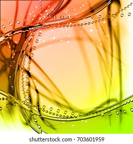 Abstract light background. Color fresh vector frame with contrast fibers
