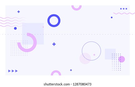 Abstract light background. Cover with graphic elements. Vector.