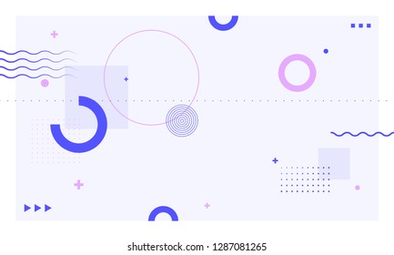 Abstract light background. Cover with graphic elements. Vector.