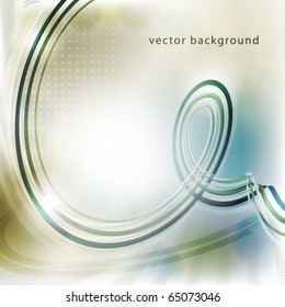 Abstract light background with curve. Vector