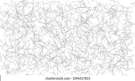 Abstract light background of curves or scratches, gray on white