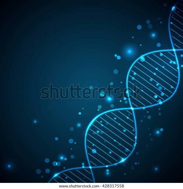 Abstract Light Background Dna Chain Vector Stock Vector (royalty Free 