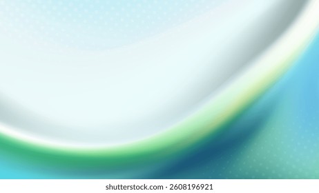 Abstract light background with flowing aqua and green hues. 