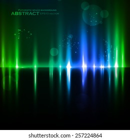 Abstract light background, futuristic vector illustration eps10