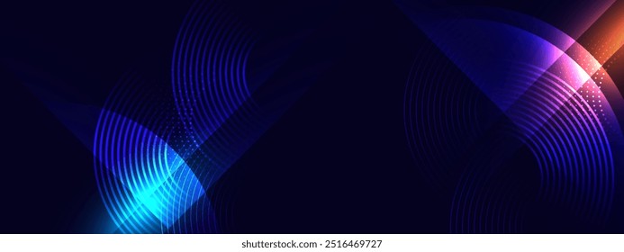 Fondo de luz Abstractas con líneas geométricas. Vector