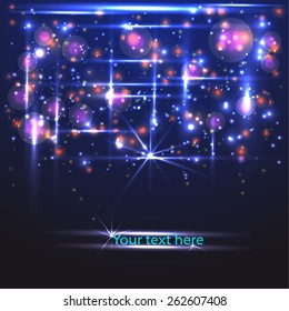 abstract light background  with glossy particle for your presentation or texts 
