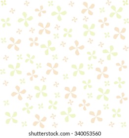 Abstract light background with green and red flowers on a white background 
spring, summer. Web design, wrapping paper