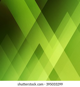 Abstract light background. Green triangle pattern. Green triangular background