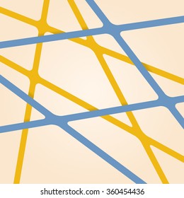 Abstract light background. Light background with lines. Art light background with overlapping stripes. Background with light stripes. Intersecting light tapes. Background light.