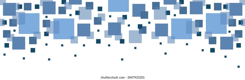 Fondo de la luz abstracta con muchos cuadrados azules - Ilustración vectorial