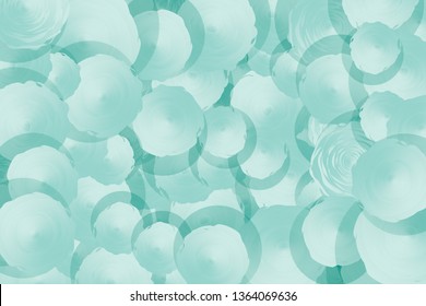 Abstract light background with many circles. Vector illustration.