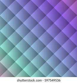 Abstract light background. Optical illusion. Concept geometry background with square shapes. Vector illustration