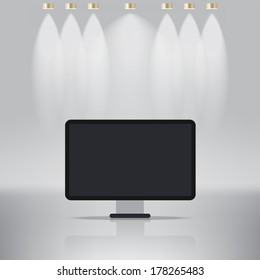 Abstract light background with spotlights