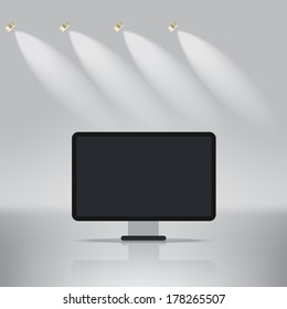 Abstract light background with spotlights
