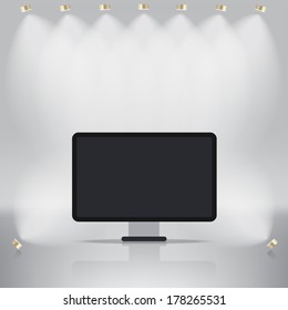 Abstract light background with spotlights