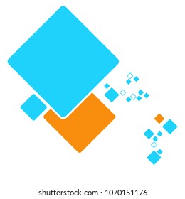Abstract light background with squares. modern vector illustration.