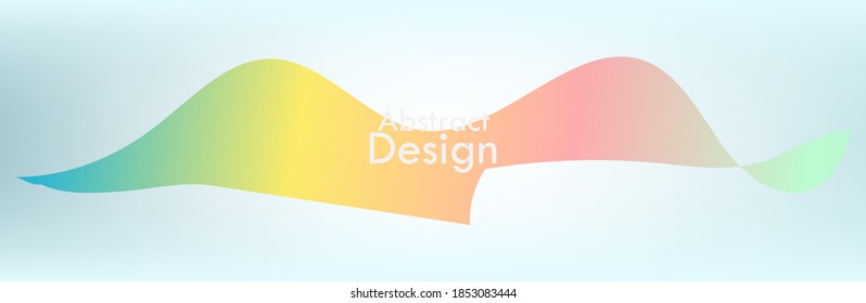 
abstract light background with wave. color wave. vector illustration