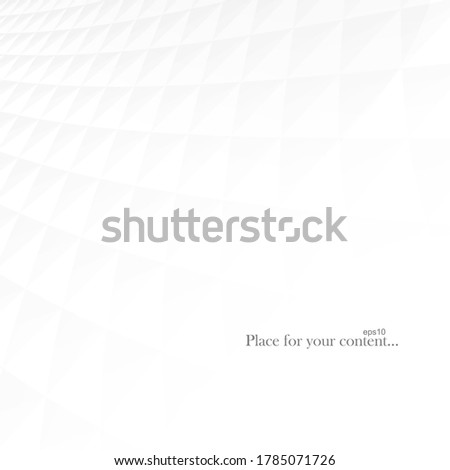 Abstract light background. White unusual backdrop with geometric shapes. Vector illustration.
