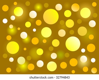 Abstract light background from yellow circles.