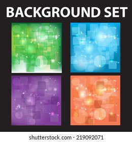 Abstract light backgrounds Set