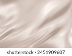 Abstract light beige gradient background. Minimalistic subtle wavy silk texture. 3D vector illustration.