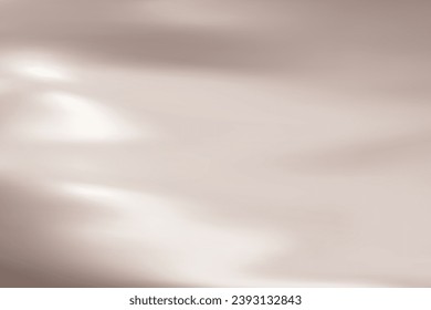 Abstract light beige gradient background. Minimalistic subtle wavy silk texture. 3D vector illustration. Imagem Vetorial Stock
