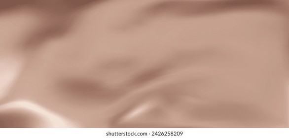 Abstract light beige gradient background. Minimalistic subtle wavy silk texture. 3D vector illustration.