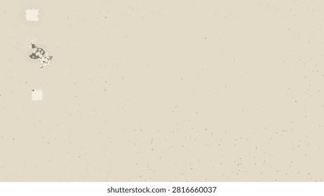Abstract light beige grunge texture with subtle scattered speckles and small white paint splashes on a spacious neutral background