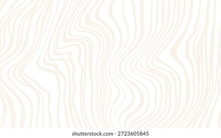 Abstract light beige and white wavy wood grain pattern featuring subtle organic lines, creating a minimalist and elegant texture for various design applications.