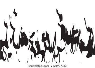 Abstract light black watercolor background, fire flame like black texture with white background