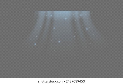 Abstract light blowing effect from air conditioner, air purifier or humidifier. Air conditioner with cold wind effect. Wind Wave Effect. Realistic movement of a thin stream of water