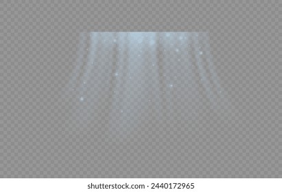 Abstract light blowing effect from air conditioner, air purifier or humidifier. Air conditioner with cold wind effect. Wind Wave Effect. Realistic movement of a thin stream of water