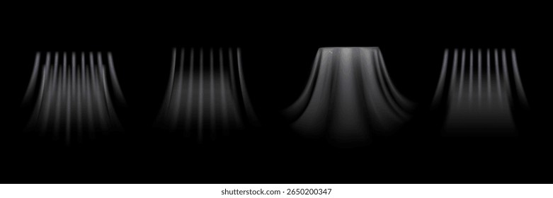 Abstractas efecto de soplado de luz del aire acondicionado, purificador de aire o humidificador. Aire acondicionado con efecto viento frío. Efecto de onda de viento.