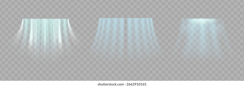 Efeito de soprar luz abstrato do ar condicionado, purificador de ar ou umidificador. Ar condicionado com efeito de vento frio. Efeito das ondas de vento.