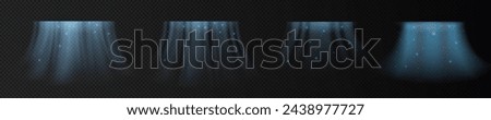 Abstract light blowing effect from air conditioner, air purifier or humidifier. Air conditioner with cold wind effect. Wind Wave Effect. Realistic movement of a thin stream of water