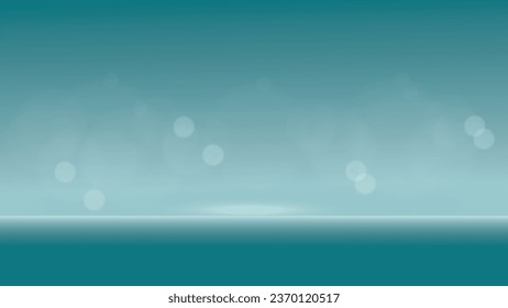 Abstract light blue background with bokeh effect. Vector illustration.