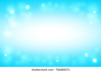 Abstract light blue background. Blue bokeh background. Space for text