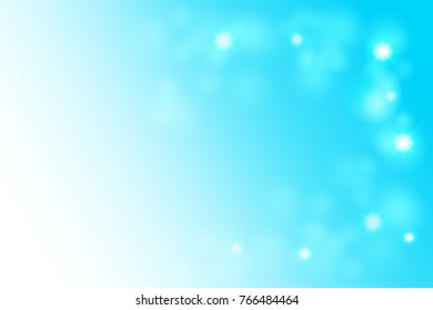 Abstract light blue background. Blue bokeh background. Space for text