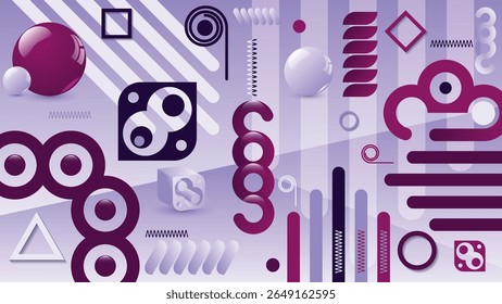 Fundo azul claro abstrato com elementos de arte borgonha. Uma excelente ilustração para publicidade, cartazes, cartões postais, cartões de visita, atributos corporativos e seus outros projetos. Vetor.
