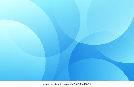 Abstract light blue background with circles. Vector illustration