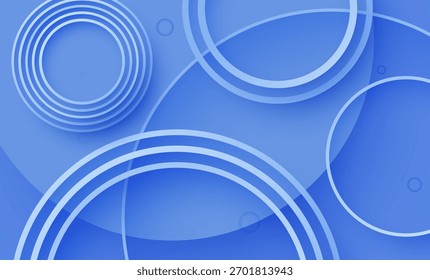 Fundo azul claro abstrato com desenho de onda circular